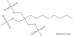 Molecular Structure of 88989-25-7 (1,3-Propanediol, 2-[[(methylsulfonyl)oxy]methyl]-2-octyl-,dimethanesulfonate)